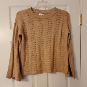 💛 LC Lauren Conrad Bell Sleeve Sweater Cream Med